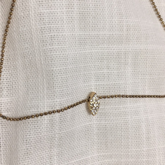 UNCOMMON JAMES BOHO GOLD DAINTY NECKLACE CHOKER BRUSHED GOLD VINTAGE GOLD ADJUST - Picture 9 of 12